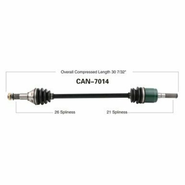 Wide Open OE Replacement CV Axle for CAN AM FRONT R MAVERICK CAN-7014